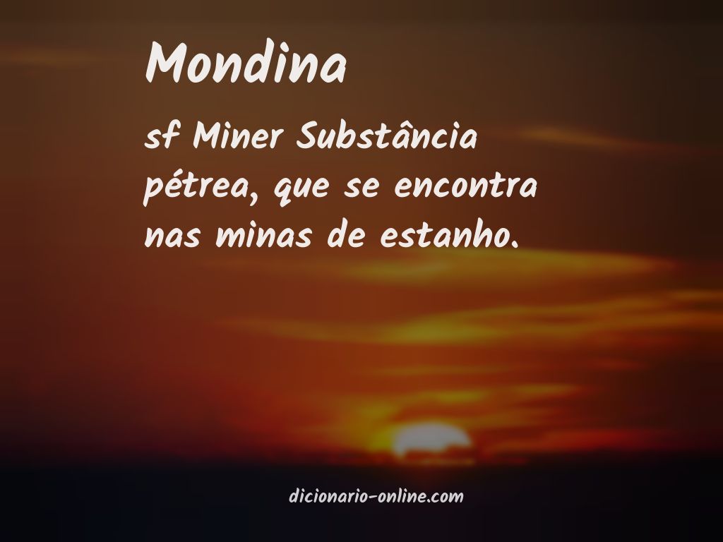 Significado de mondina