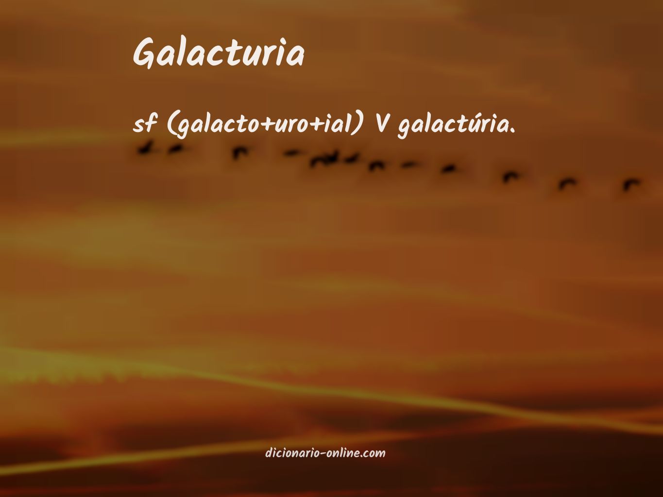 Significado de galacturia