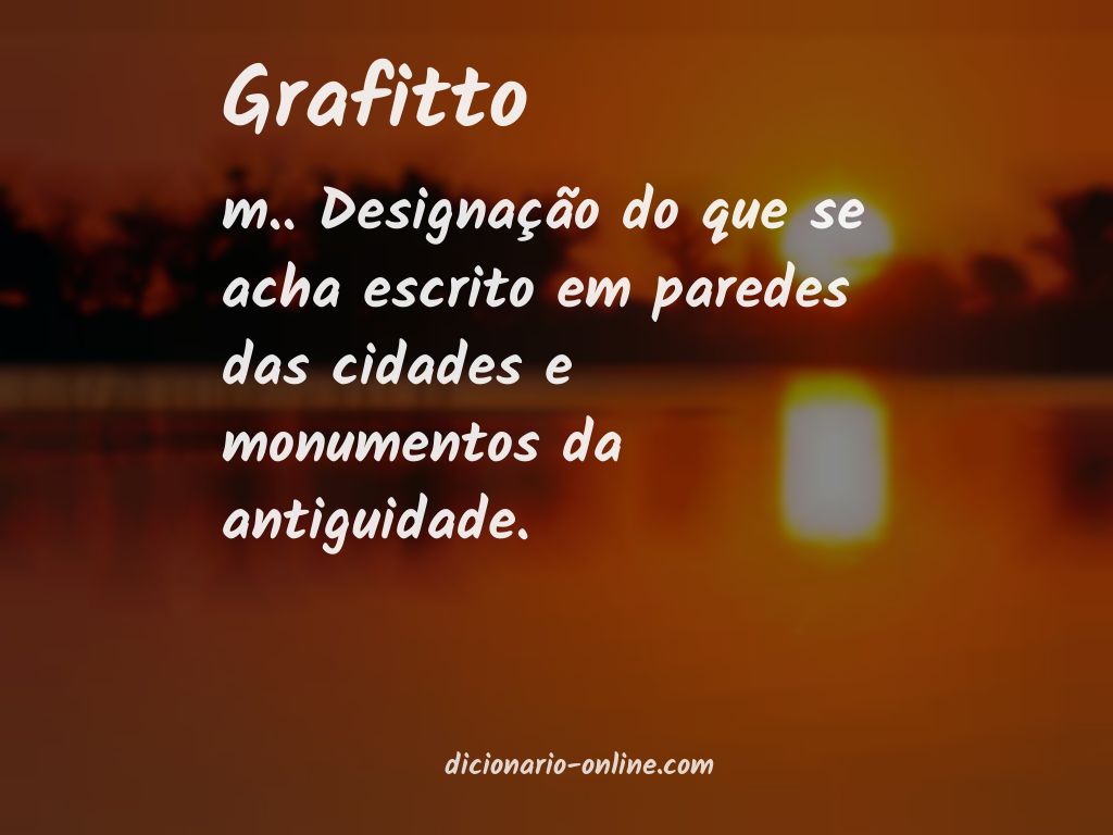 Significado de grafitto