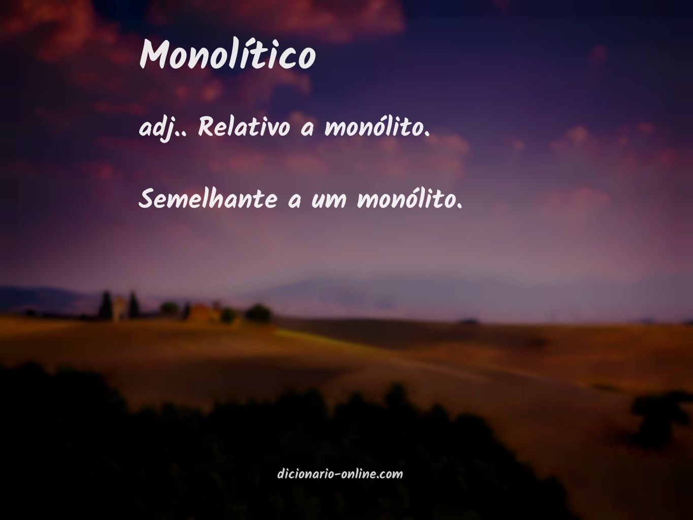 Significado de monolítico