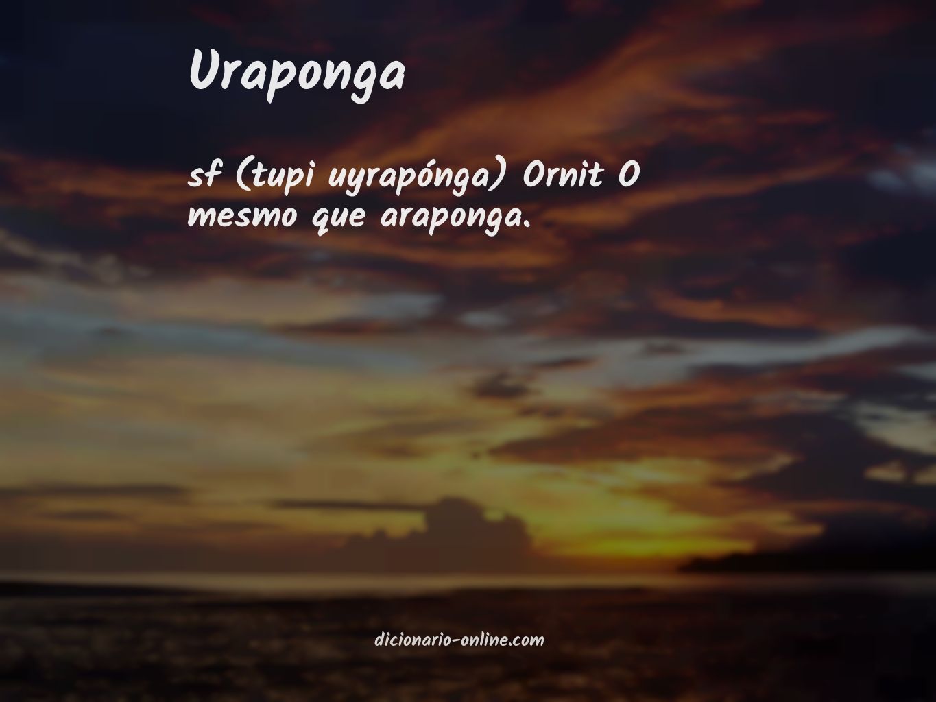 Significado de uraponga