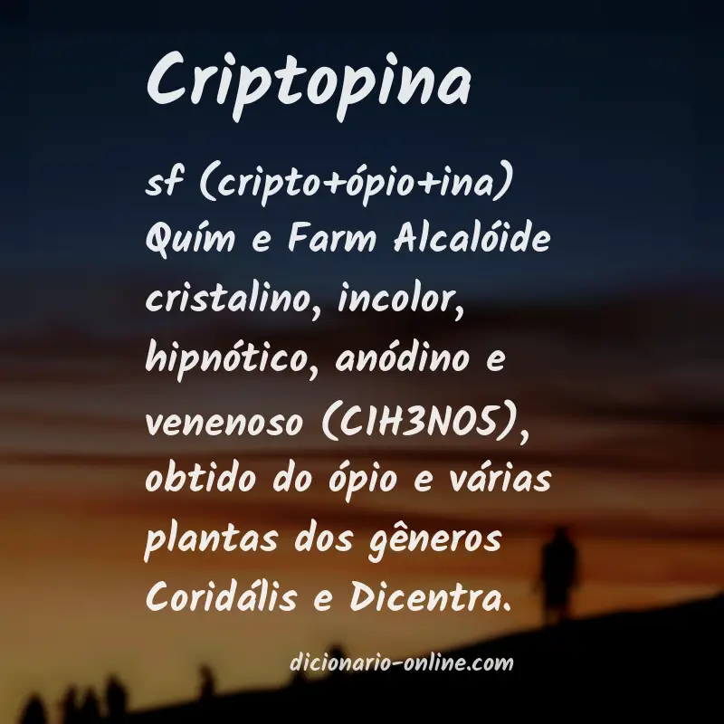 Significado de criptopina