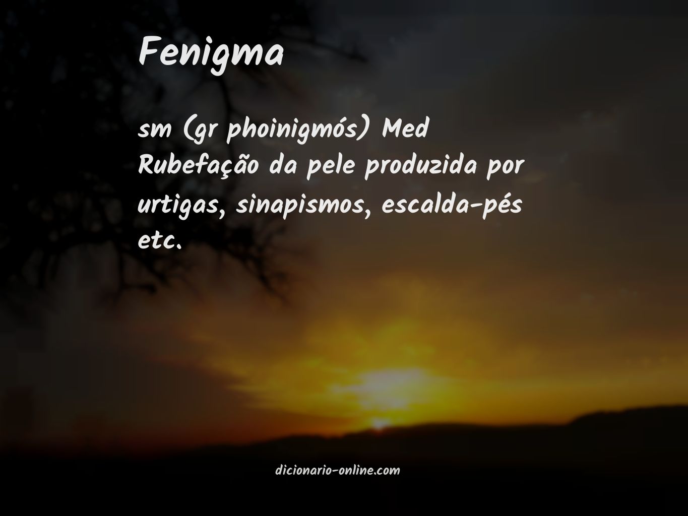 Significado de fenigma