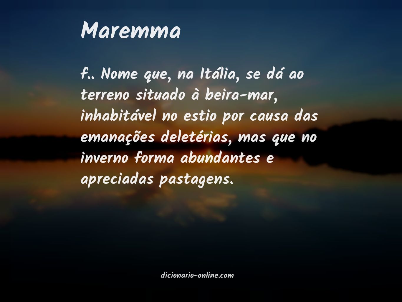 Significado de maremma