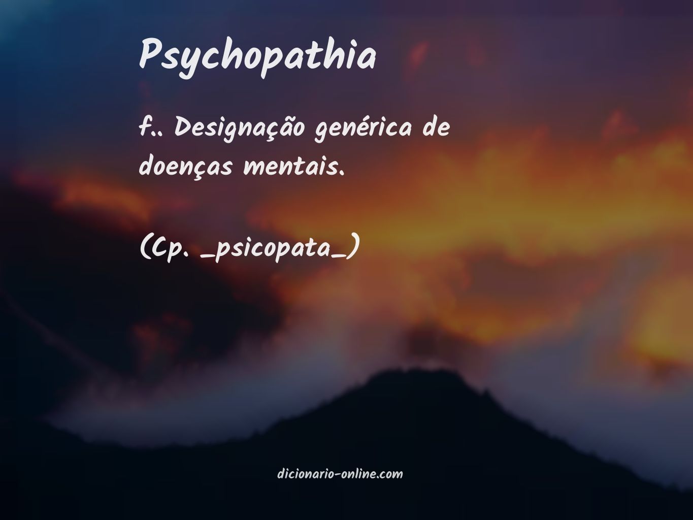 Significado de psychopathia
