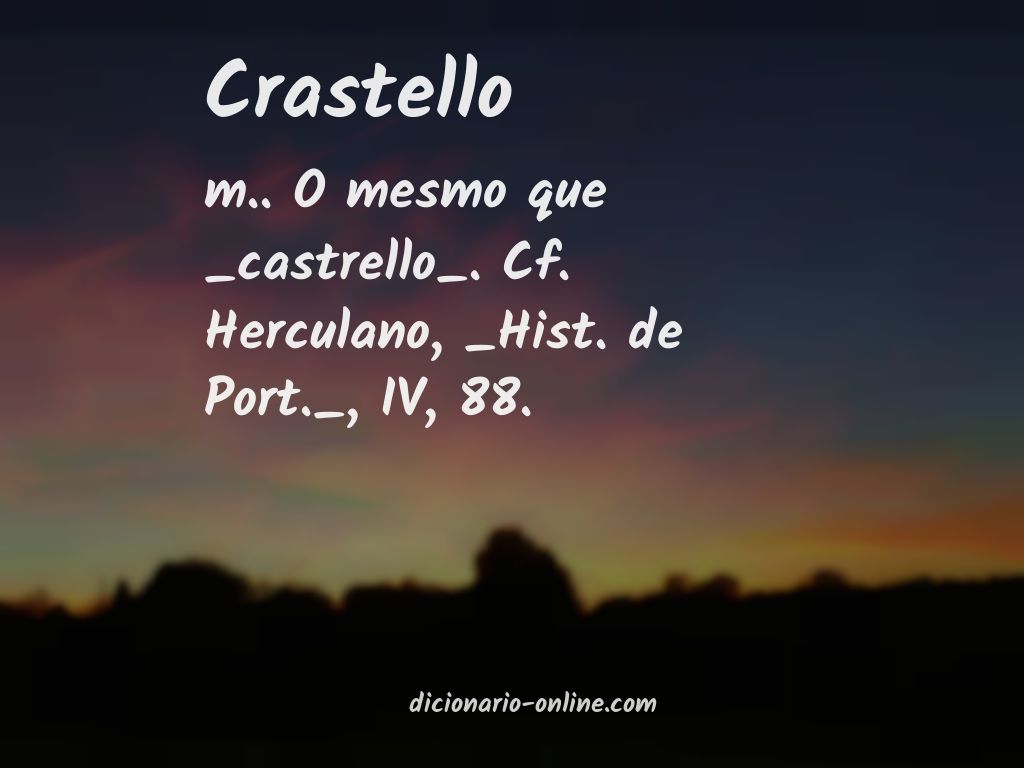 Significado de crastello