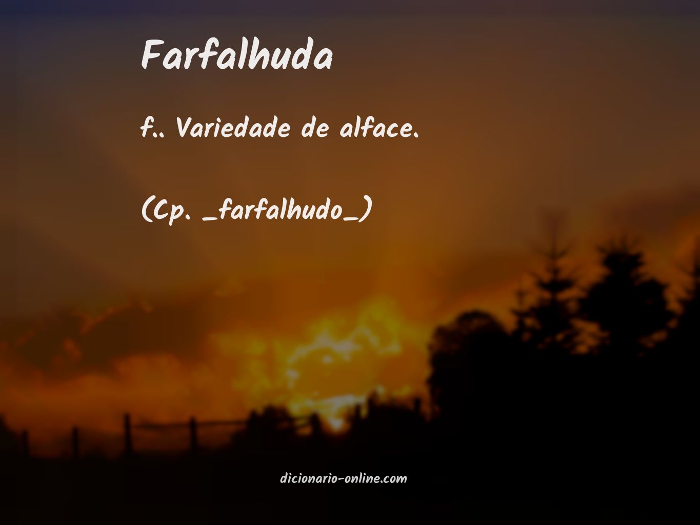 Significado de farfalhuda