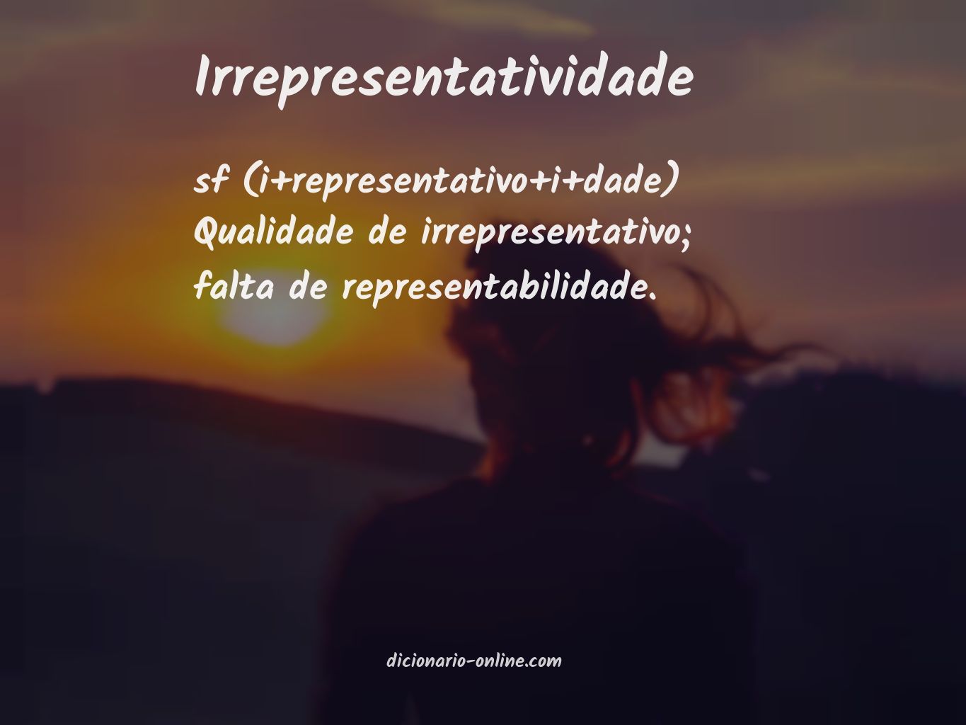 Significado de irrepresentatividade