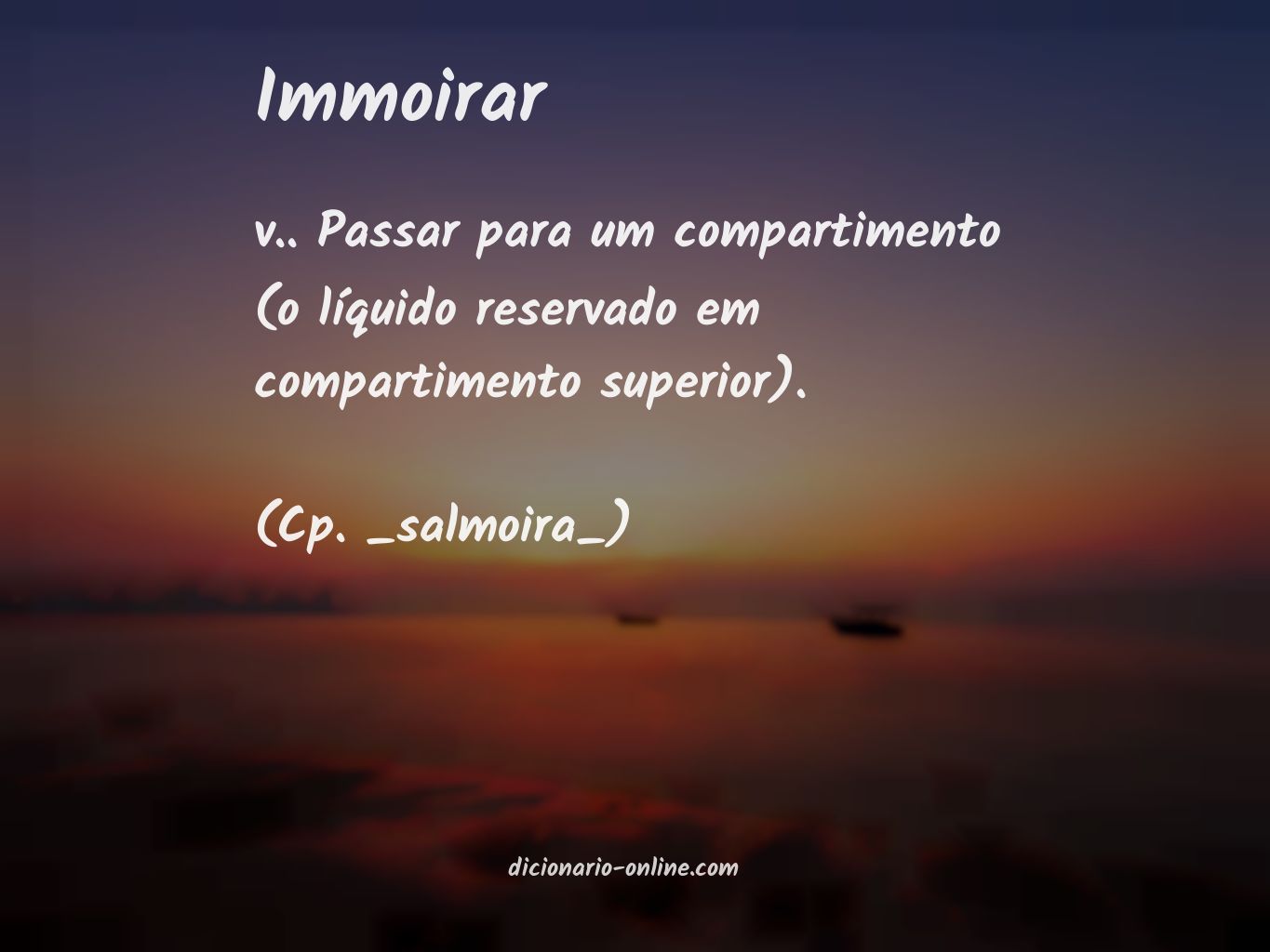 Significado de immoirar