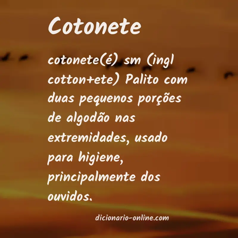 Significado de cotonete