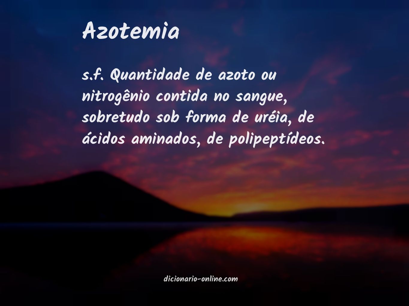 Significado de azotemia