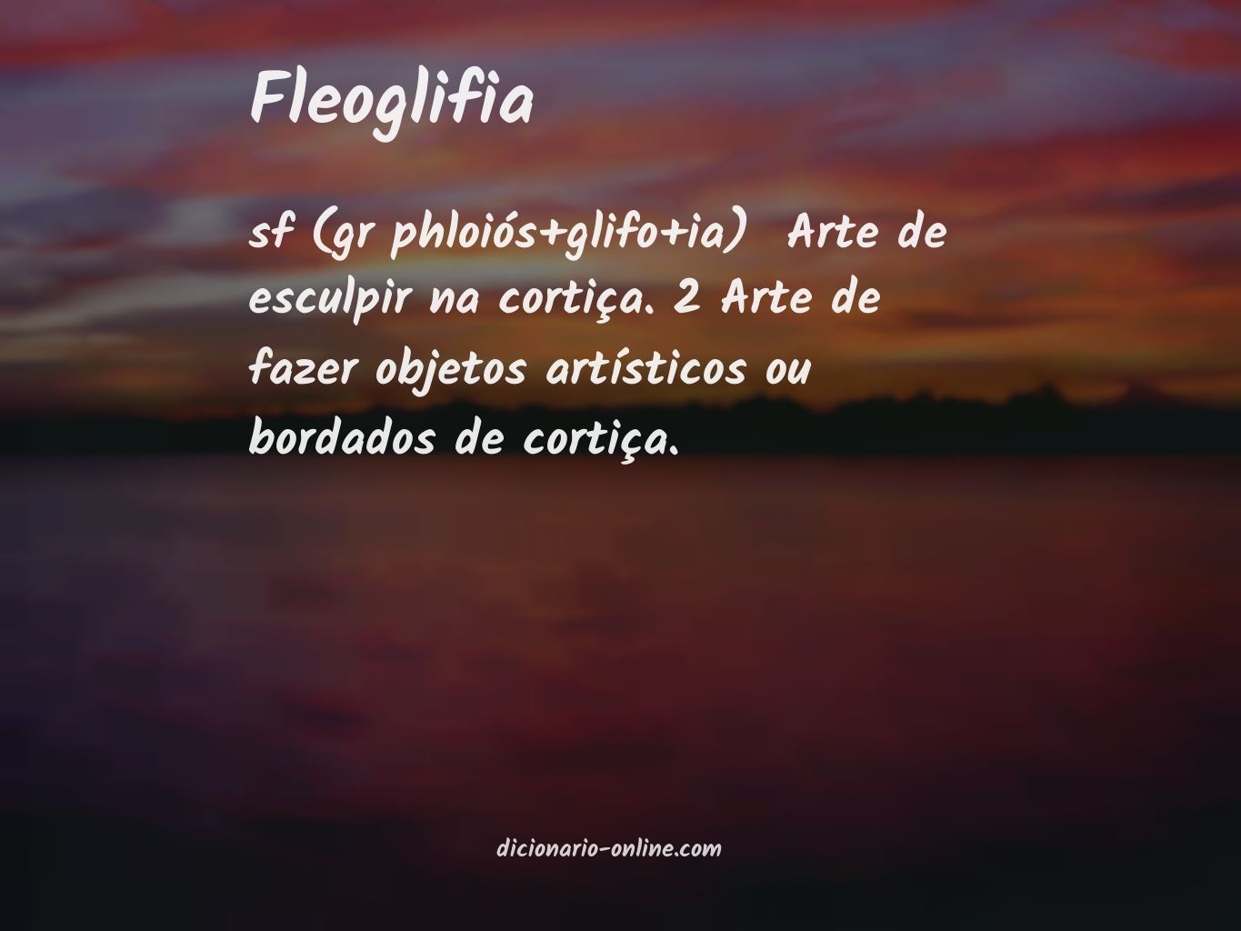 Significado de fleoglifia