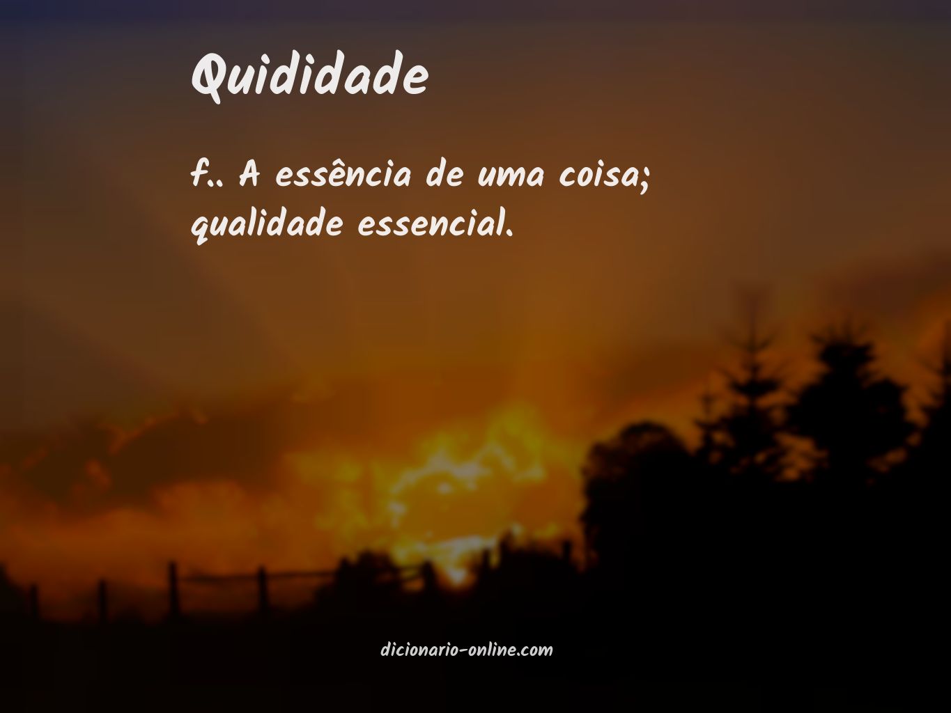 Significado de quididade