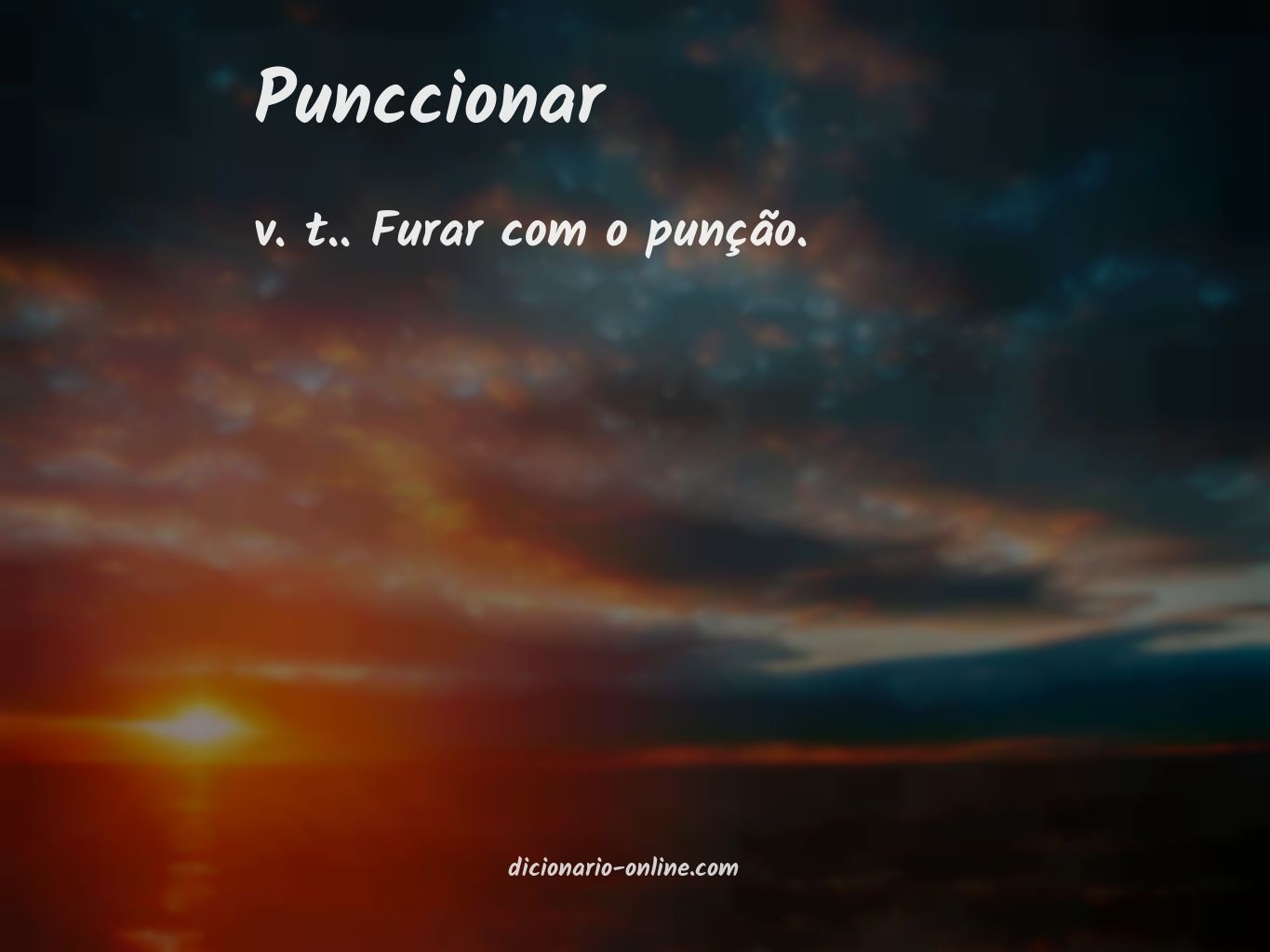 Significado de punccionar