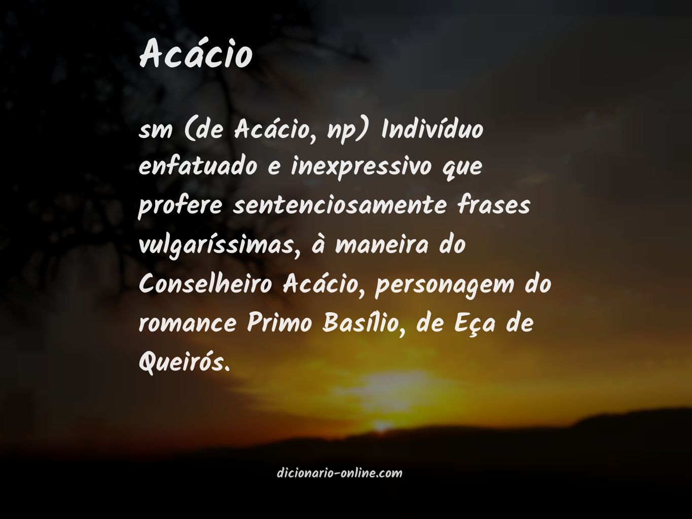 Significado de acácio