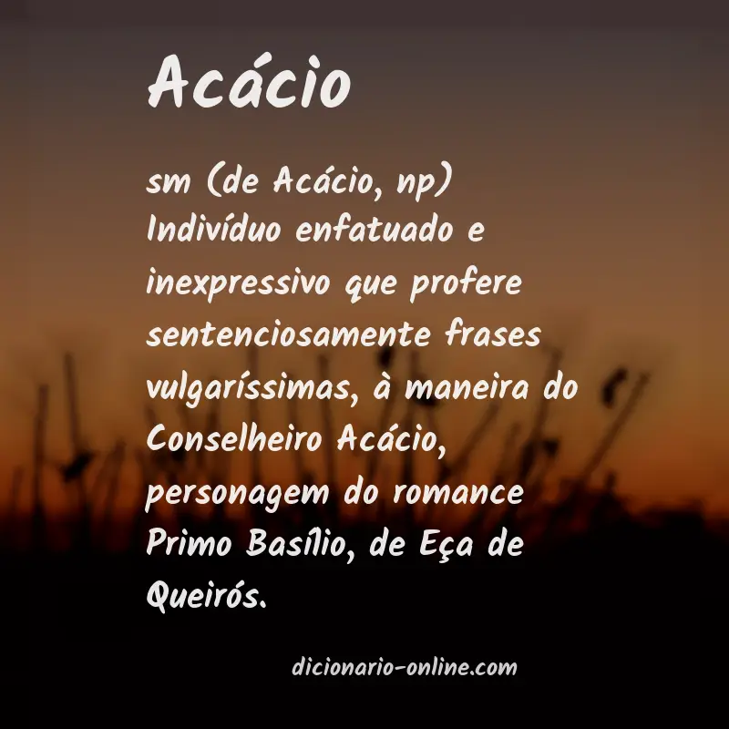 Significado de acácio