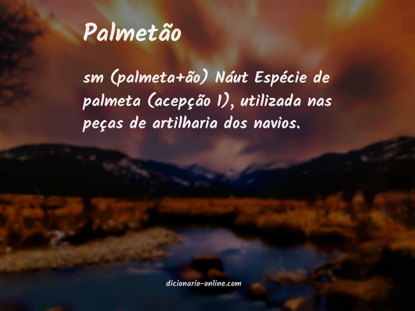 Significado de palmetão