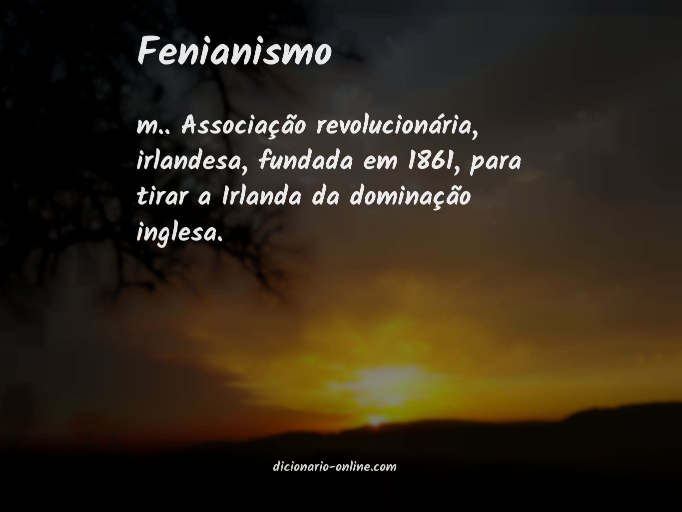 Significado de fenianismo