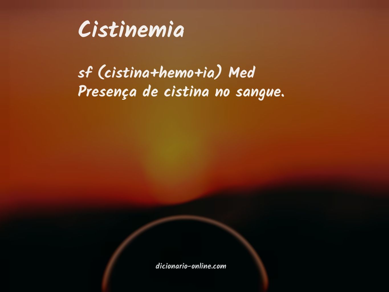 Significado de cistinemia