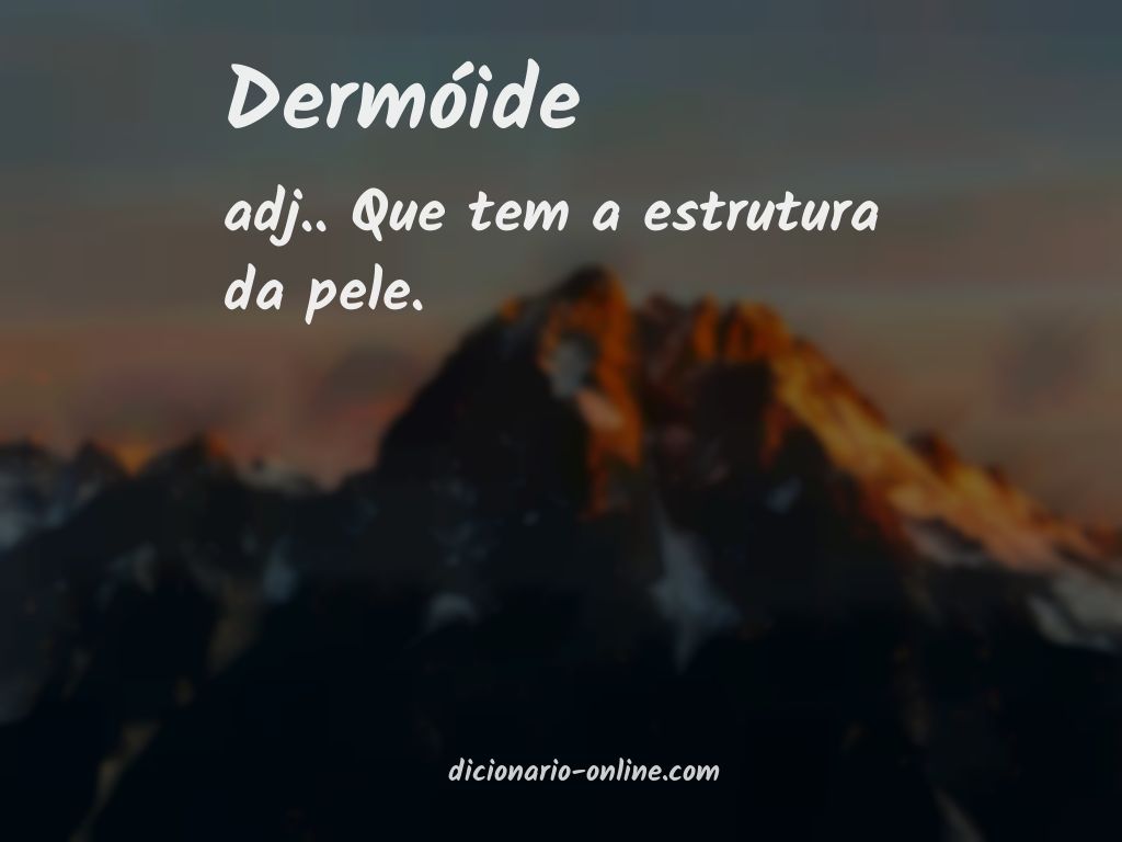 Significado de dermóide