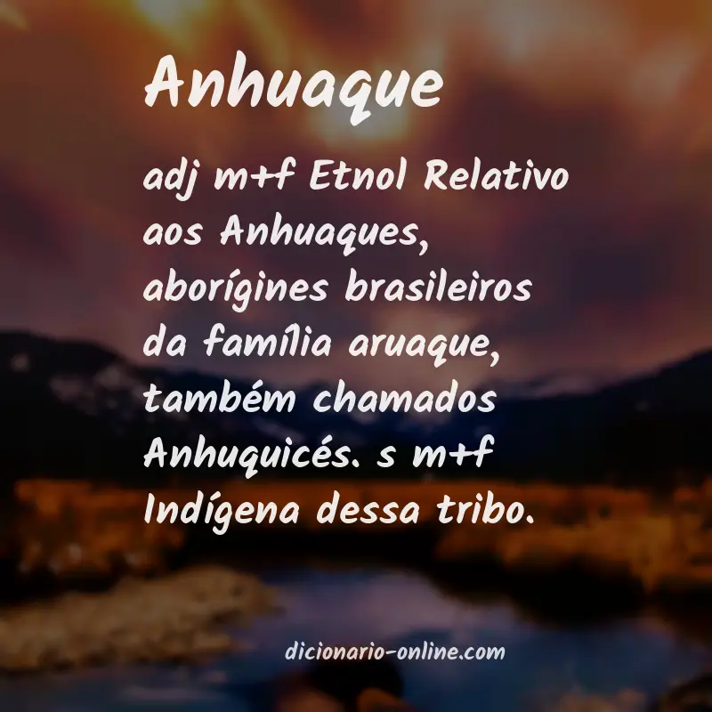 Significado de anhuaque