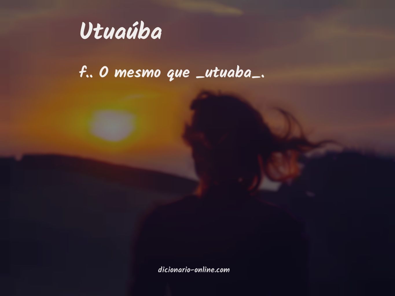 Significado de utuaúba