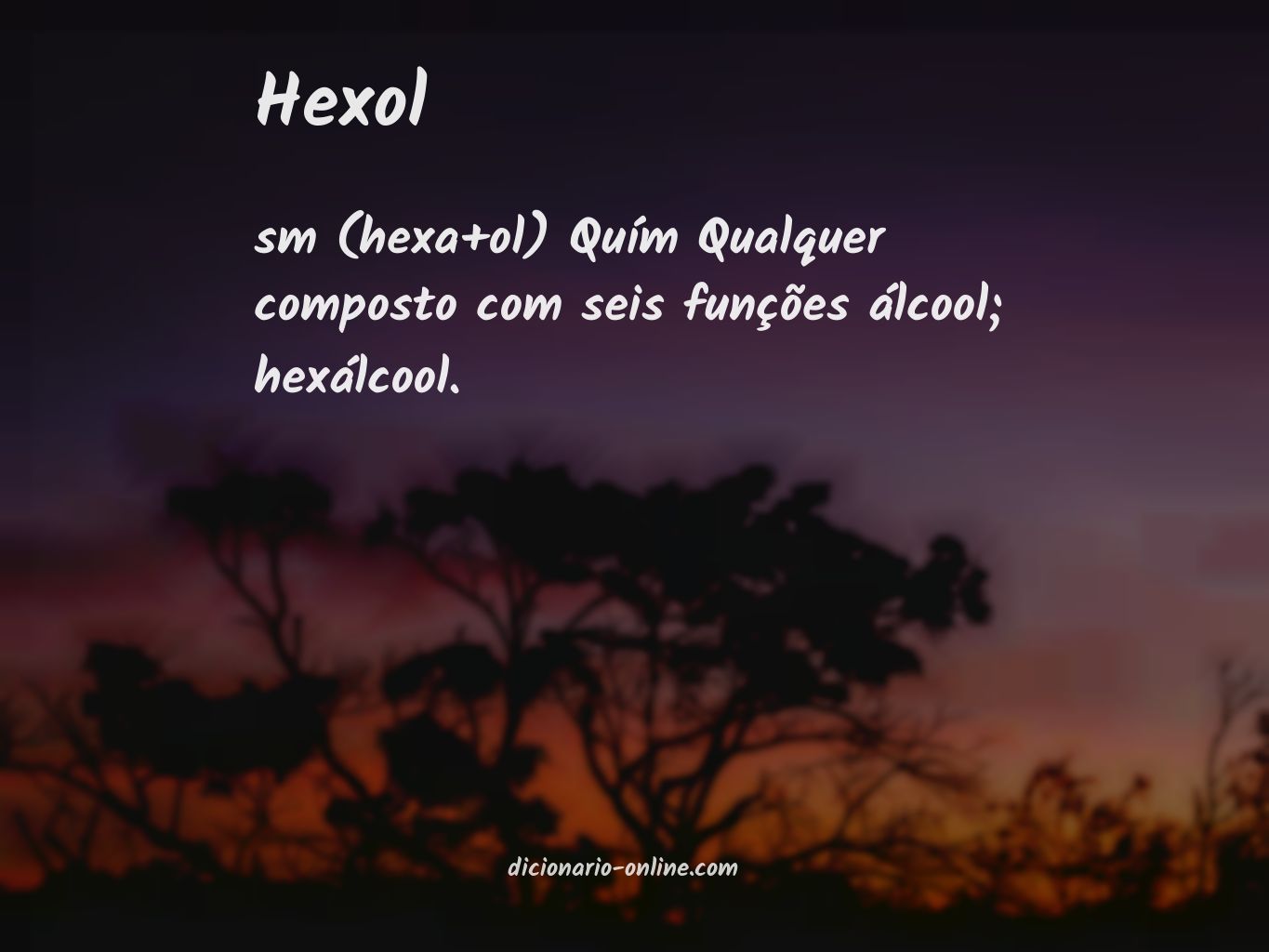 Significado de hexol