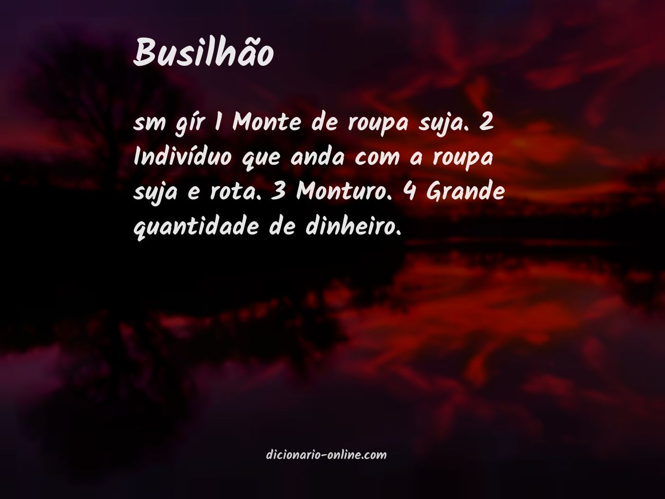 Significado de busilhão