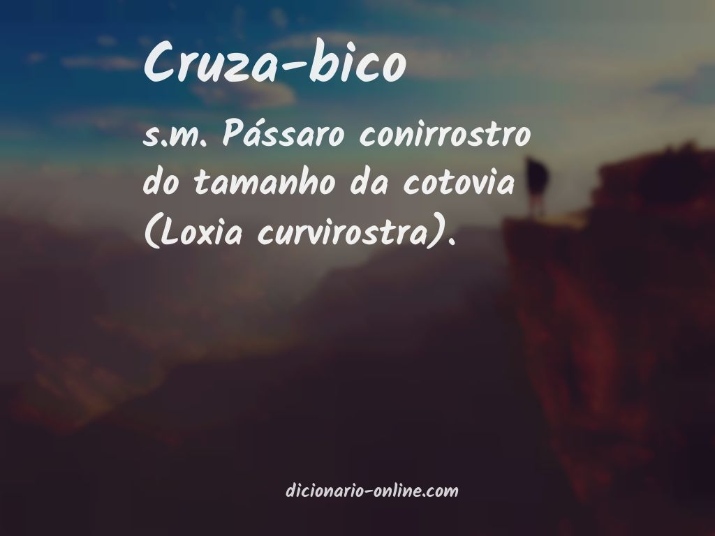 Significado de cruza-bico