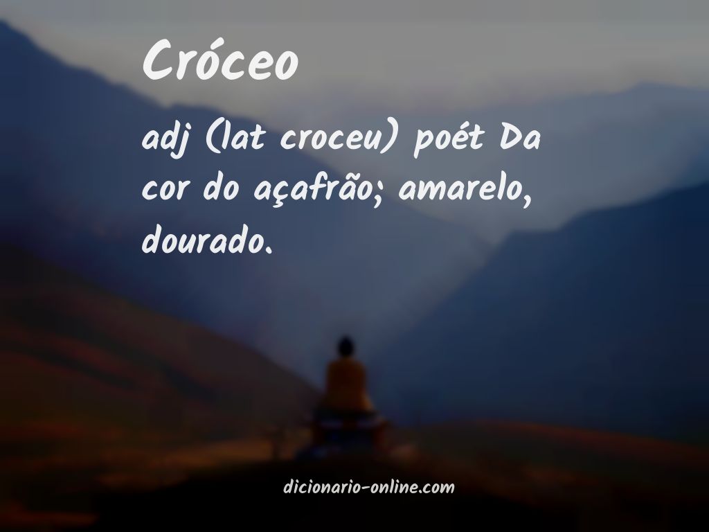 Significado de cróceo