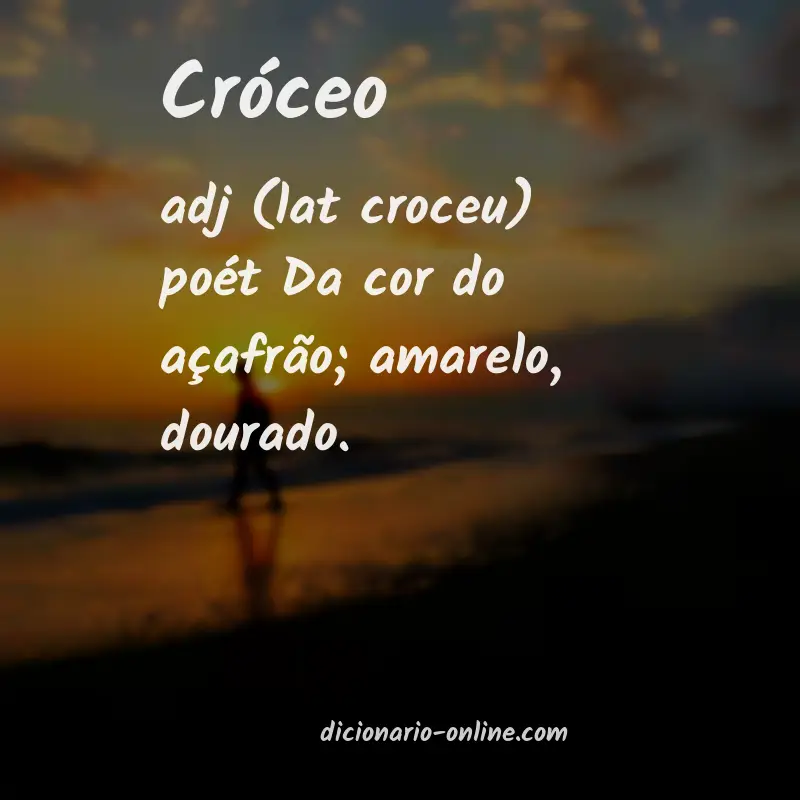 Significado de cróceo