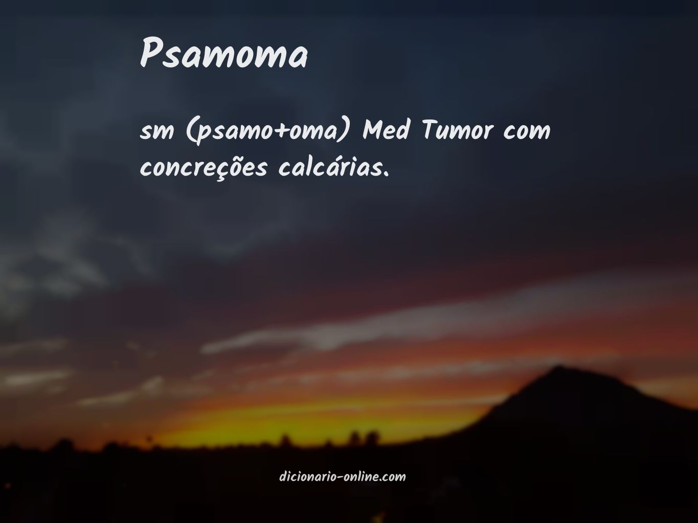 Significado de psamoma