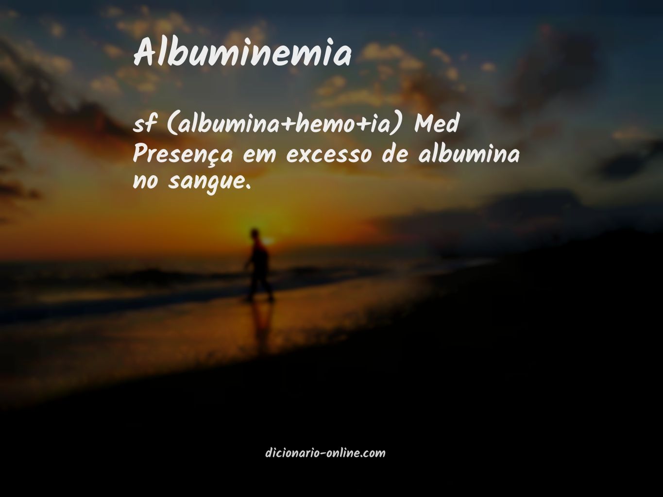 Significado de albuminemia