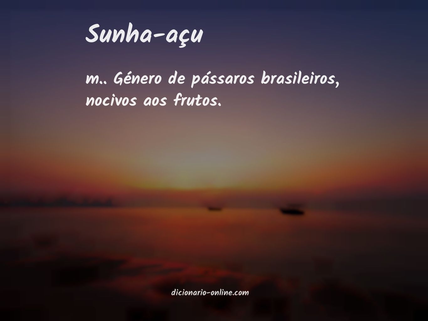 Significado de sunha-açu