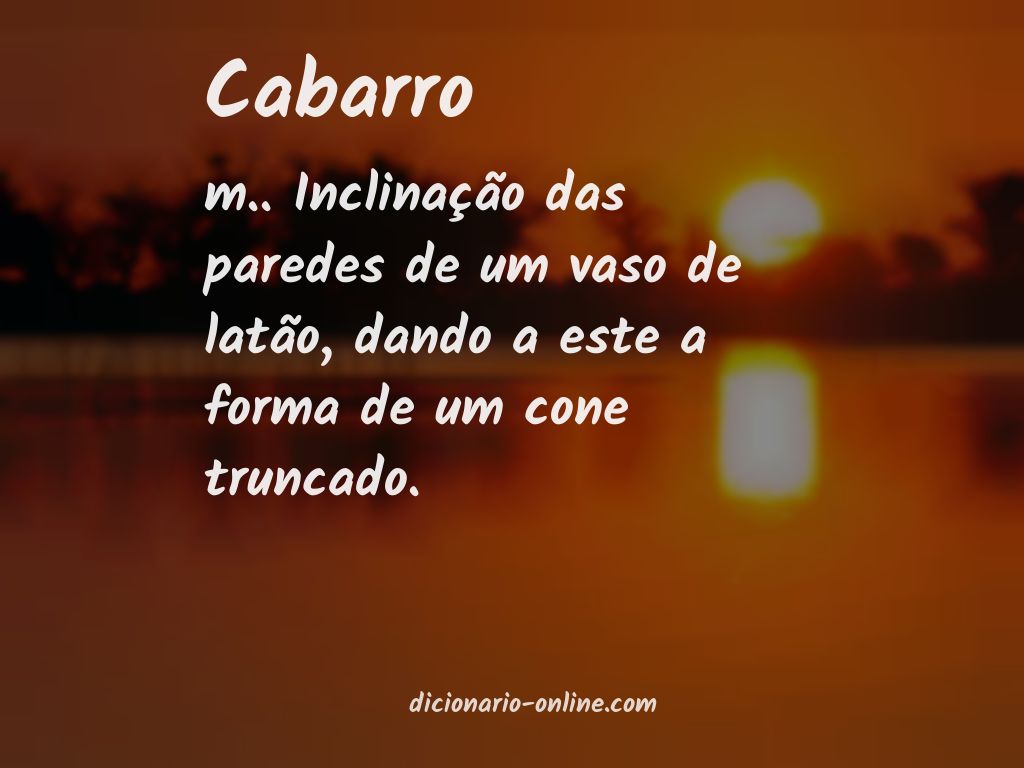 Significado de cabarro