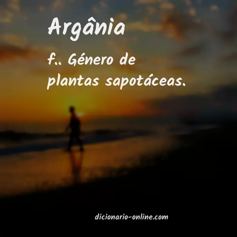 Significado de argânia