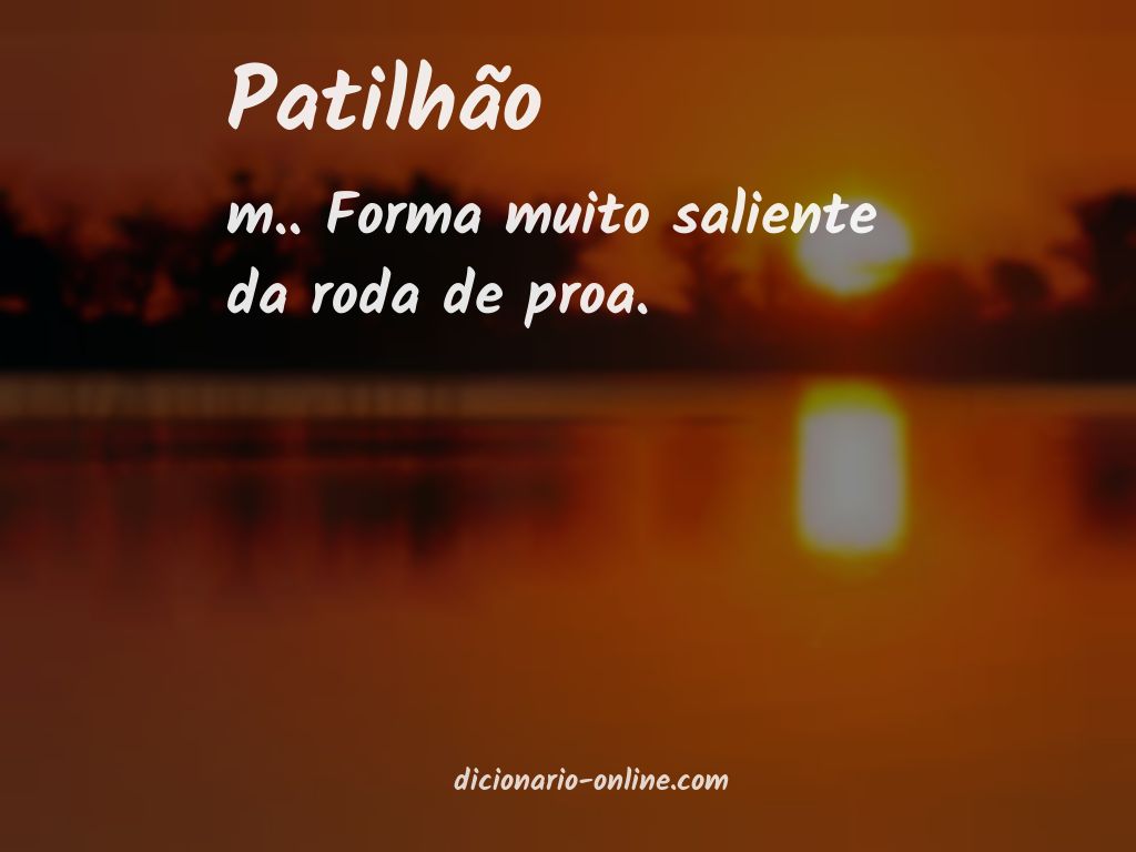 Significado de patilhão