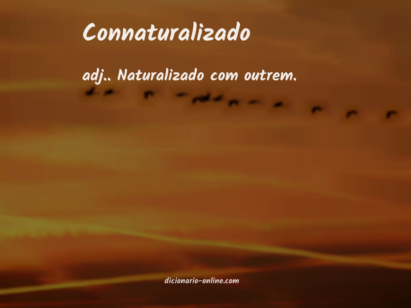 Significado de connaturalizado