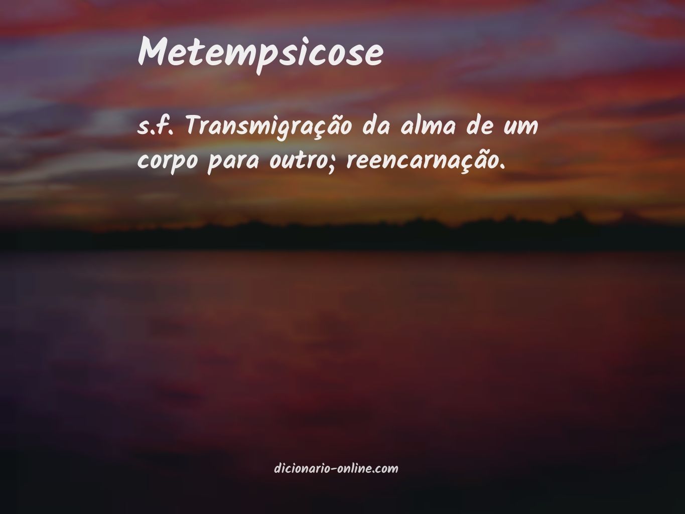 Significado de metempsicose