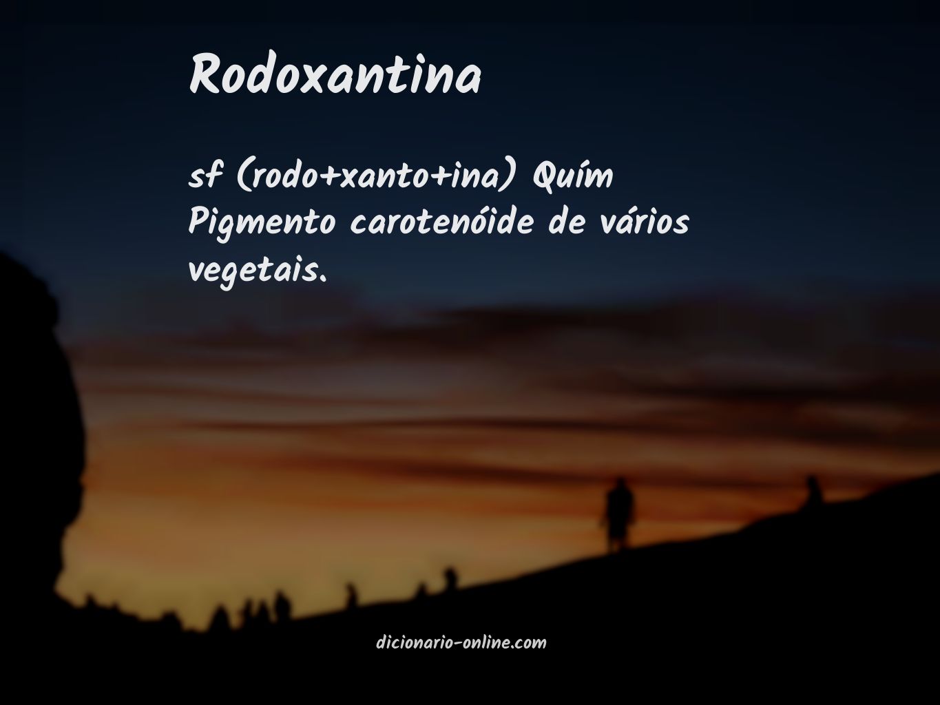 Significado de rodoxantina