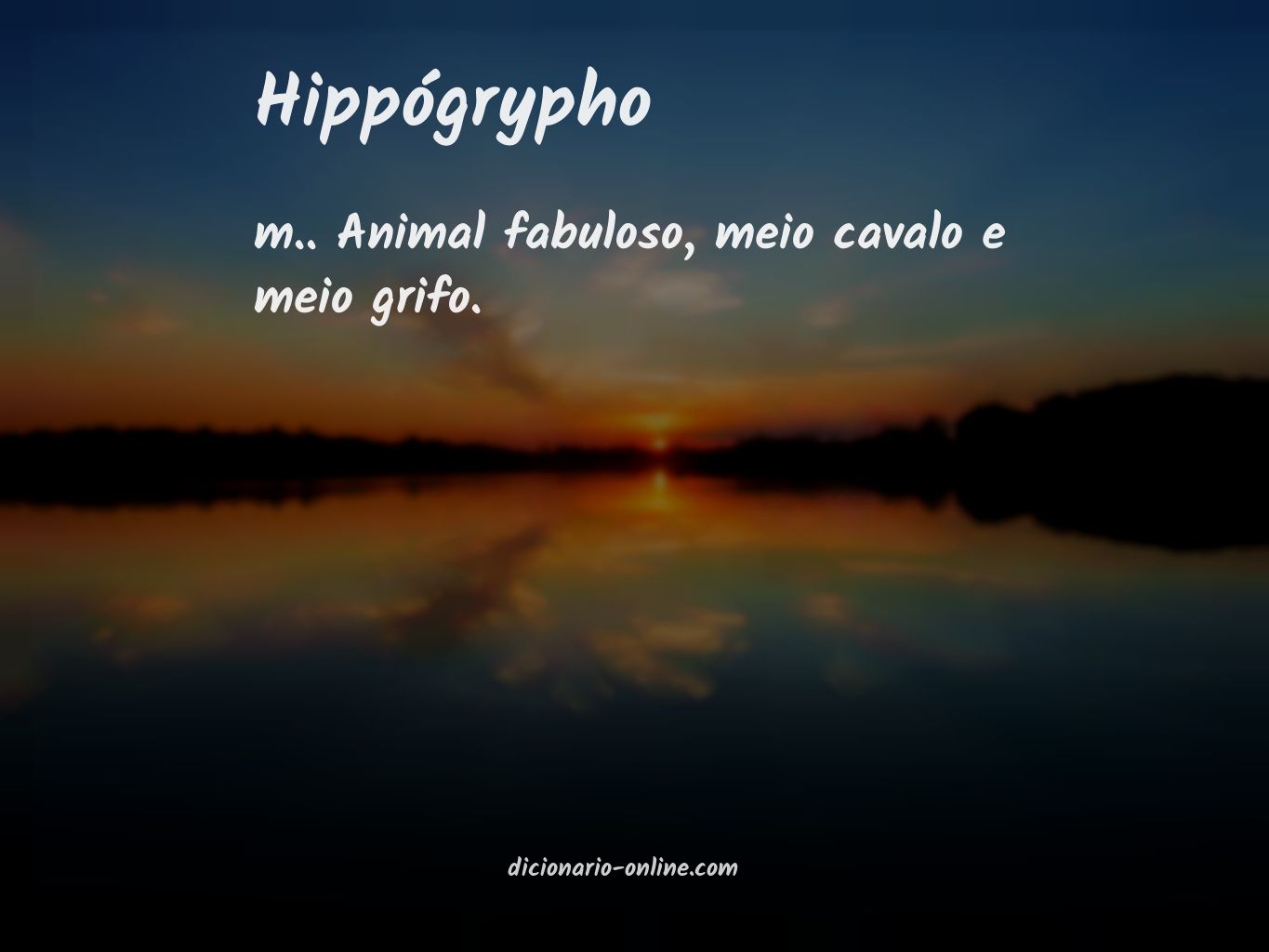 Significado de hippógrypho