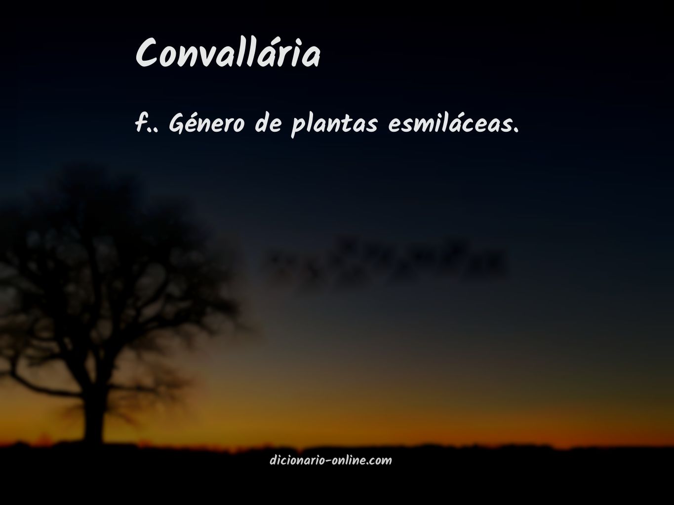 Significado de convallária