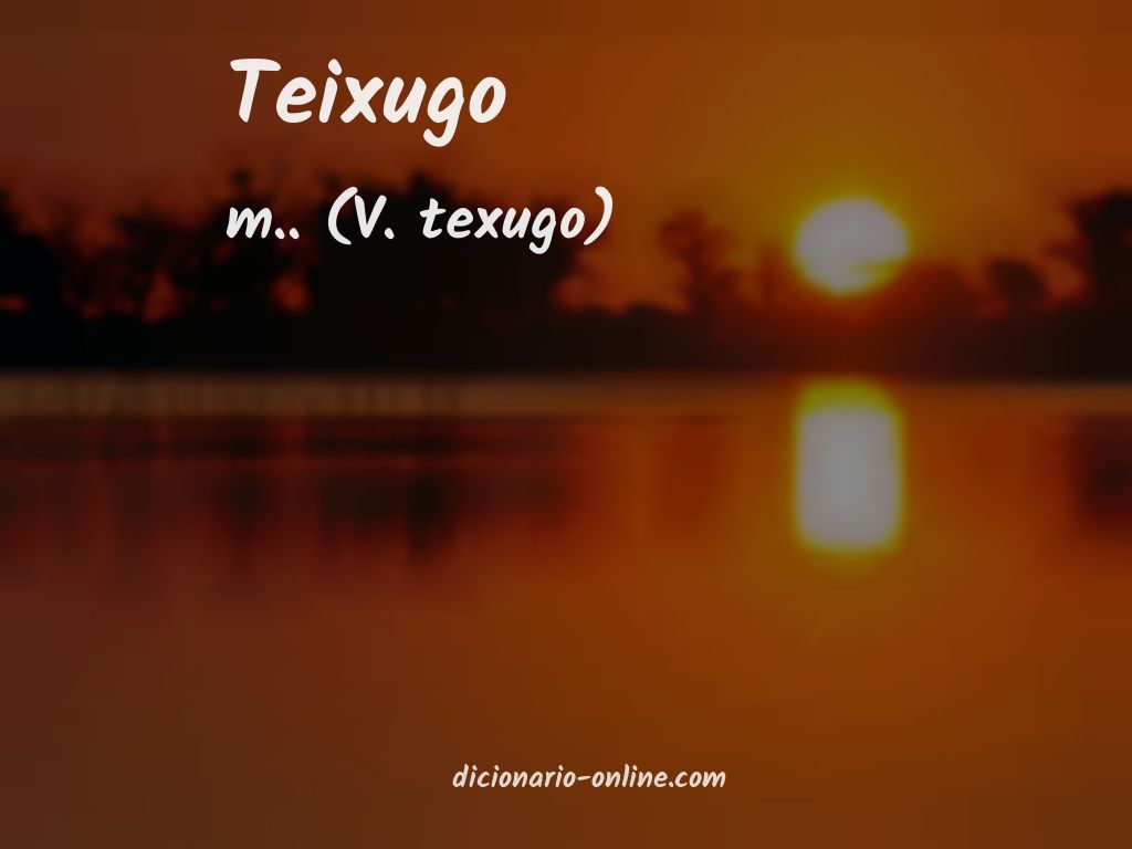 Significado de teixugo