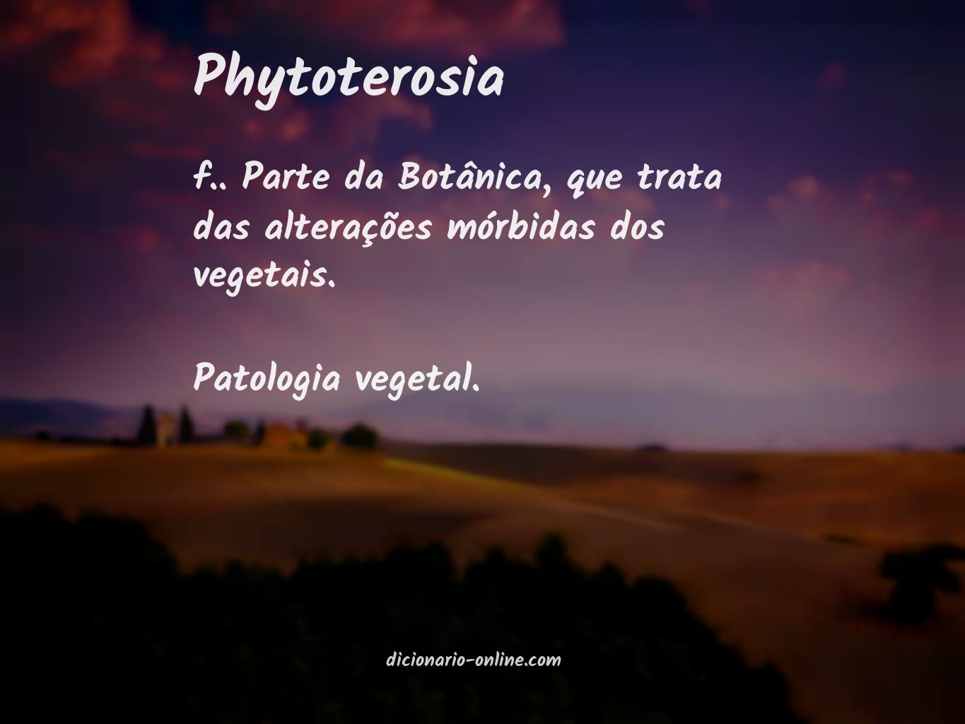 Significado de phytoterosia