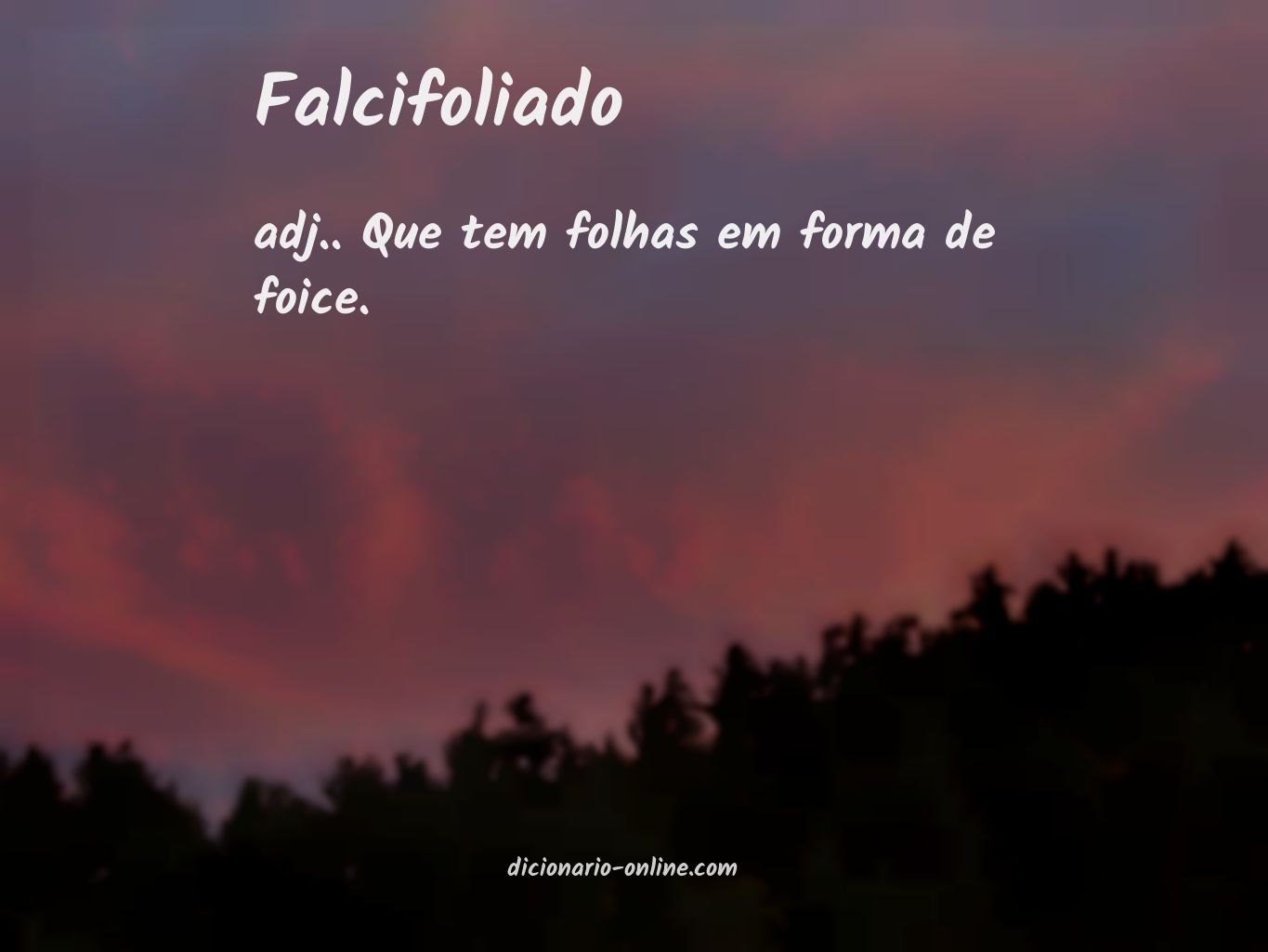 Significado de falcifoliado