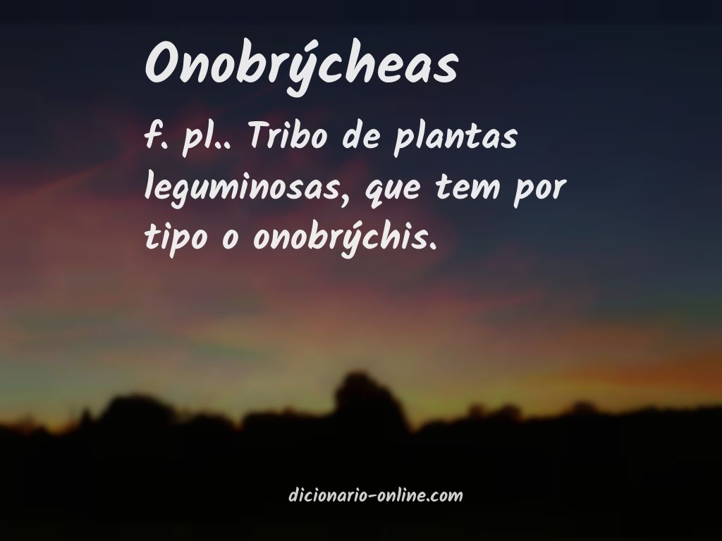 Significado de onobrýcheas