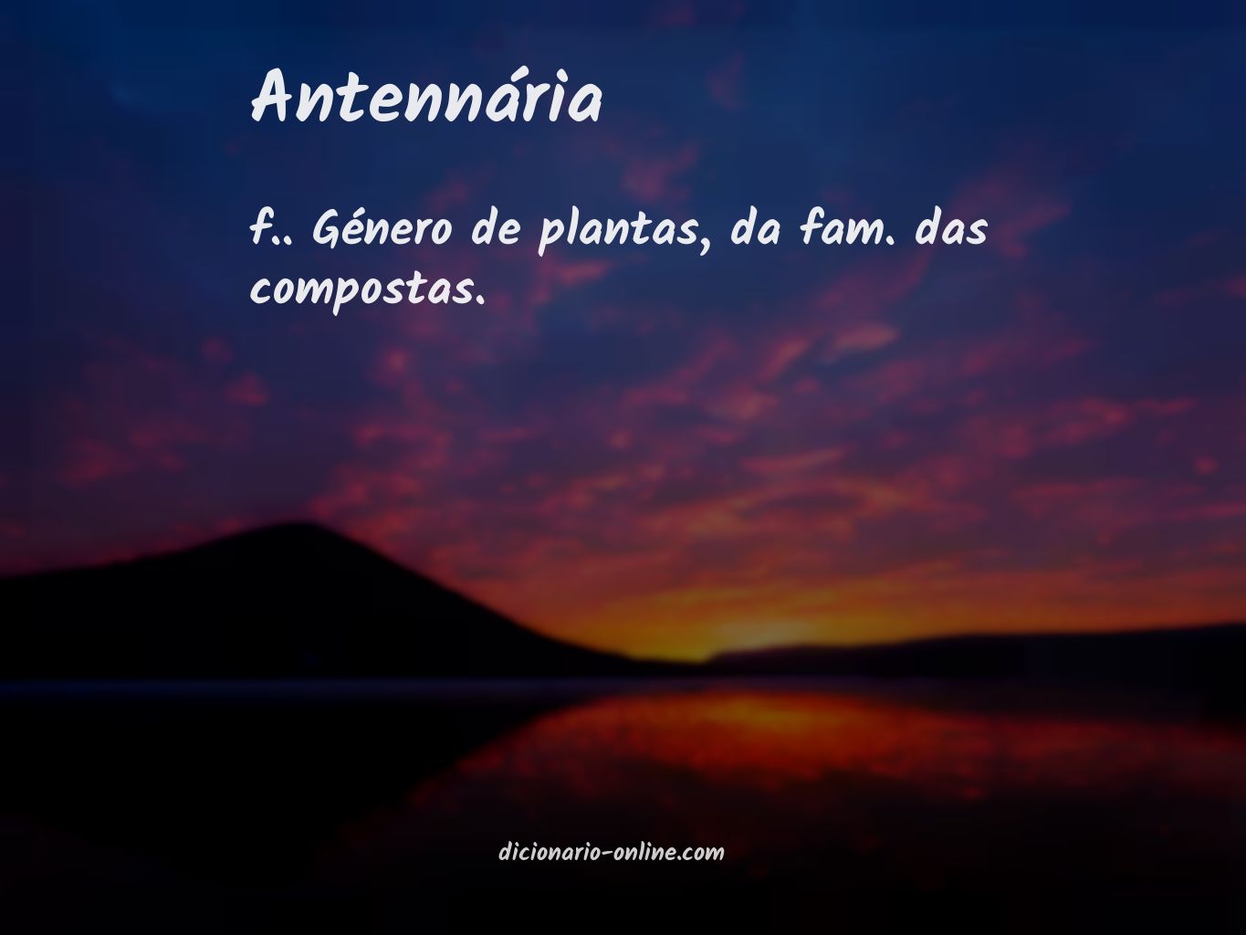 Significado de antennária