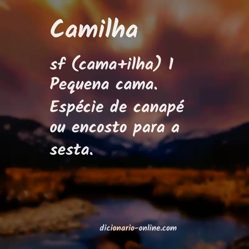 Significado de camilha