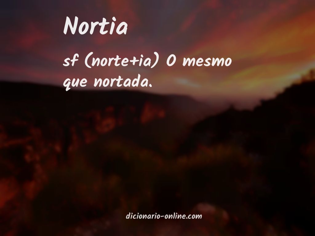 Significado de nortia