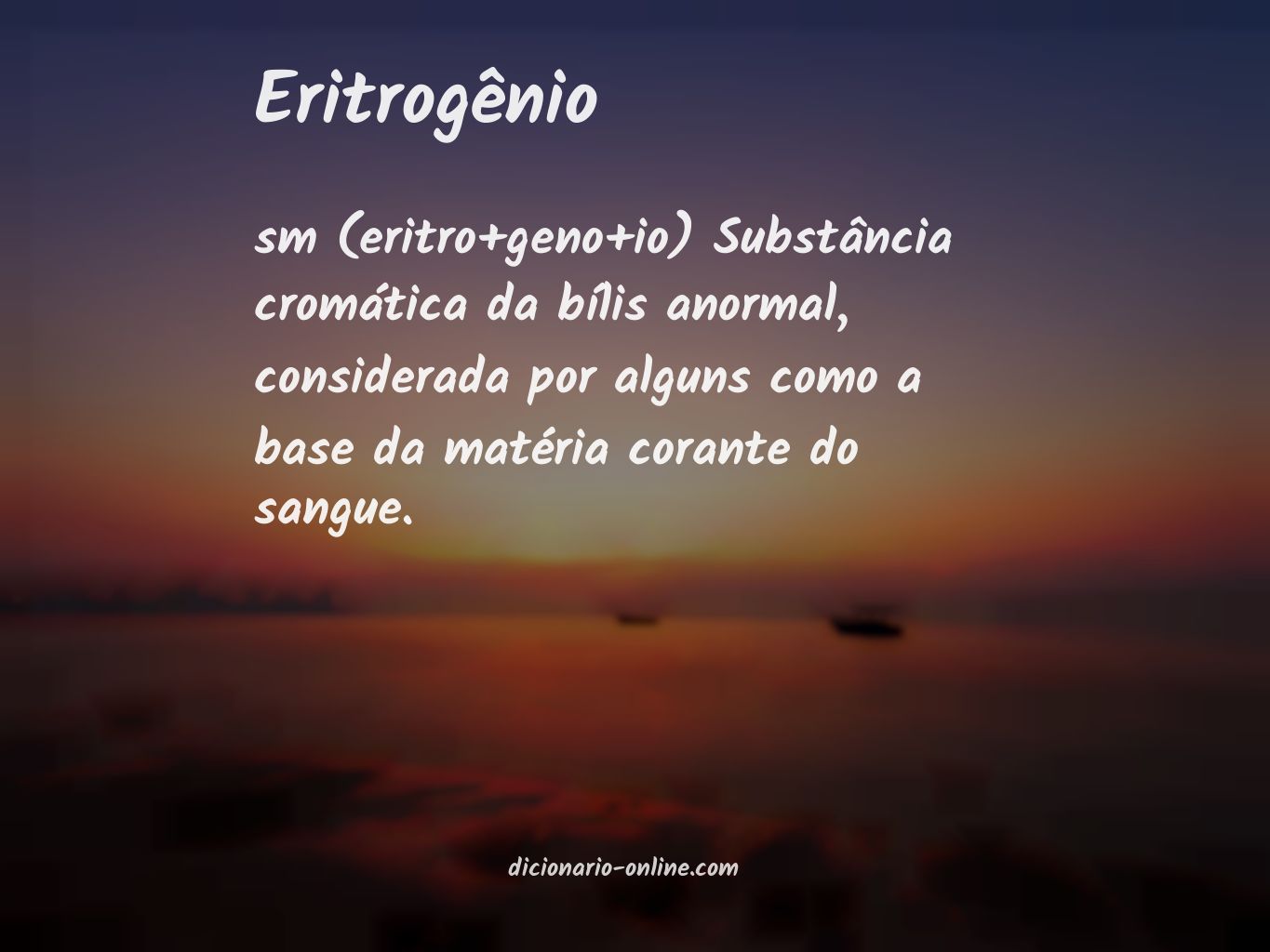 Significado de eritrogênio